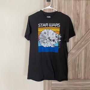 NWT Men's Star Wars Millennium Falcon Time Warp Stripes T-Shirt NWT, Size M